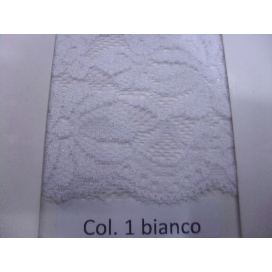 MERLETTO  ELASTICIZZATO MORBIDO X ABBIGLIAMENTO E VARIE.H.15 cm. COL. VARI 1 MT.