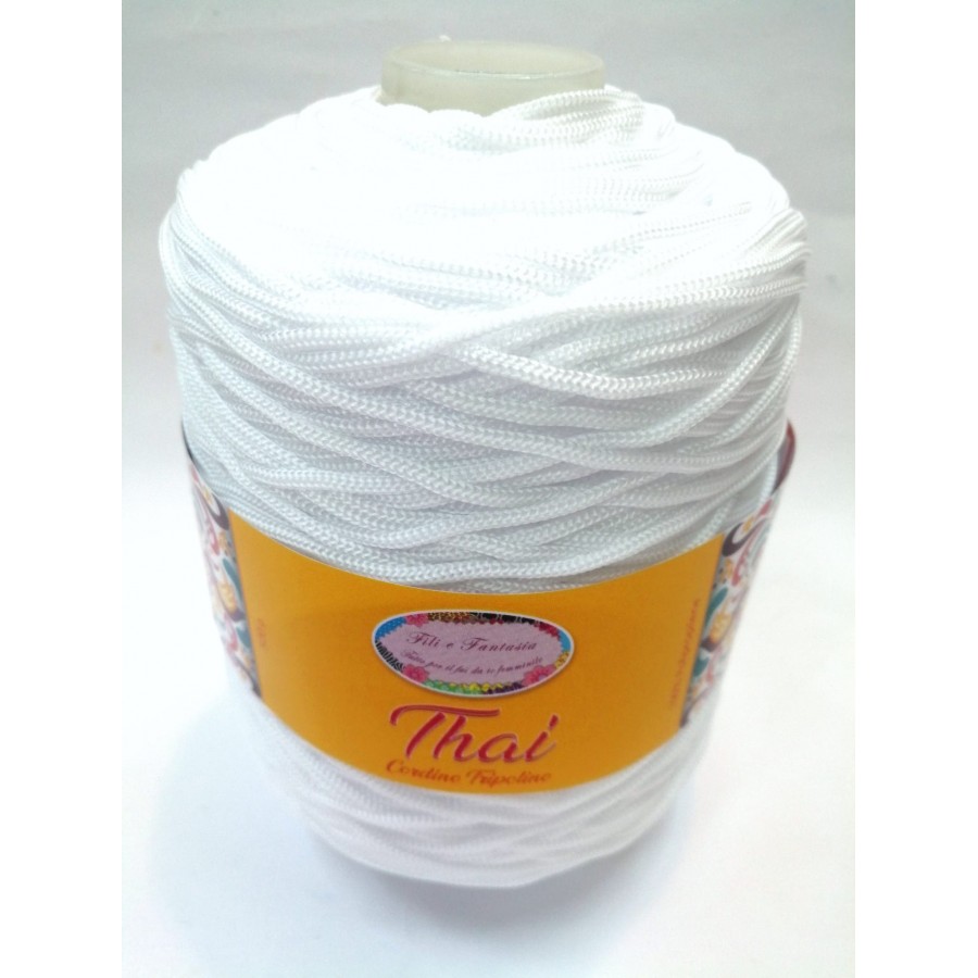 Cordino cordoncino Thai 500 gr. per borse, centri e varie, ferri uncinetto 3,5/4,5